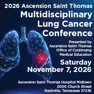 2026 Ascension Saint Thomas Multidisciplinary Lung Cancer Conference Banner